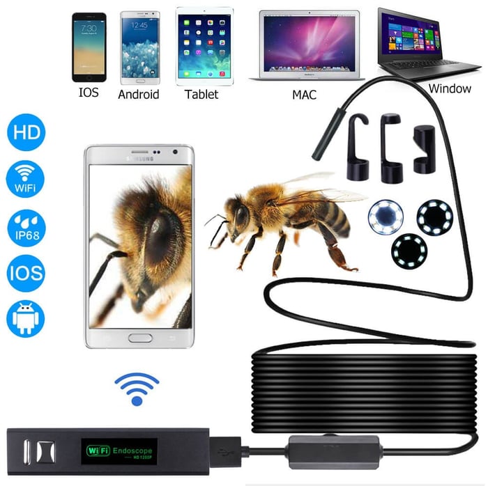 (Τύπος-c、USB、Micro USB)3 σε 1 ενδοσκόπιο【1M】
