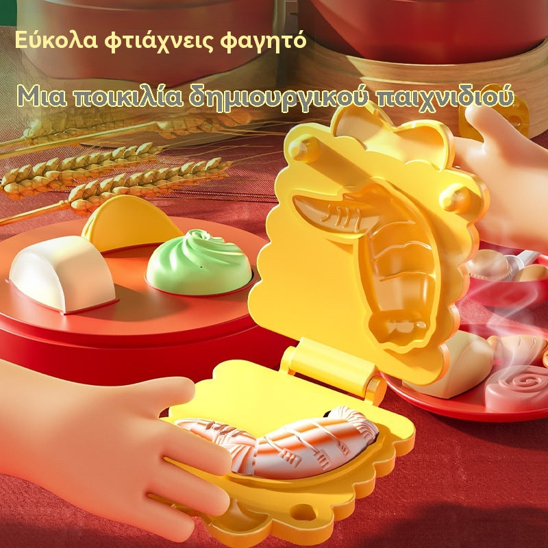 👩🍳🧒 Σετ παιδικής κουζίνας με πλαστελίνη – δημιουργικό παιχνίδι στο σπίτι!