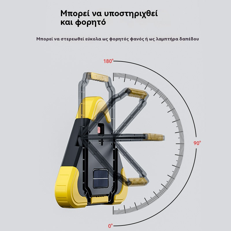 Πολυλειτουργικό προειδοποιητικό φως, φως έκτακτης ανάγκης αυτοκινήτου LED, αξεσουάρ οχήματος με ηλιακή ενέργεια, προειδοποιητική πινακίδα