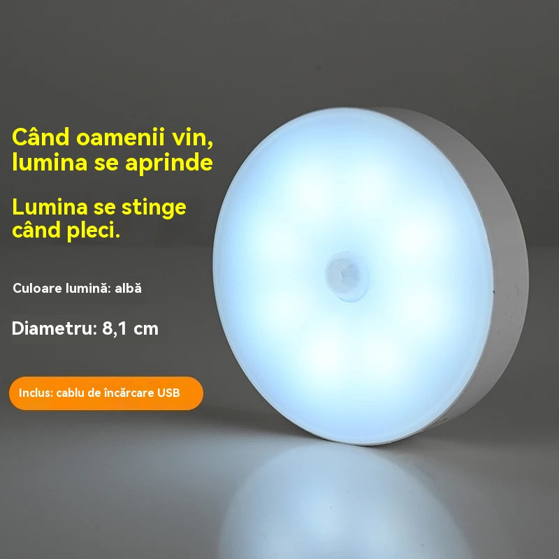🏡💡Έξυπνο φως LED με λειτουργία ανίχνευσης ανθρώπινου σώματος, εύκολο στη φόρτιση και πρακτικό