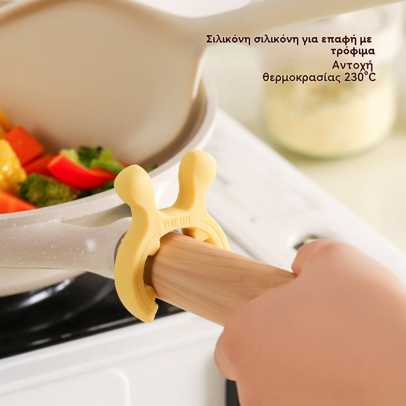 🍲 【9 είδη】💛 Σιλικόνη υψηλής αντοχής – ταιριάζει σε κάθε κατσαρόλα!