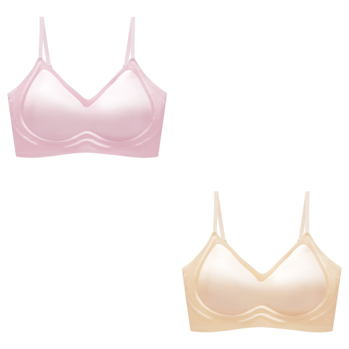 🥰2 είδη 26 ευρώ🔥【Δύο τεμάχια】【40-100 κιλά】Σουτιέν από μετάξι χωρίς ραφές με απαλή στήριξη και άνεση