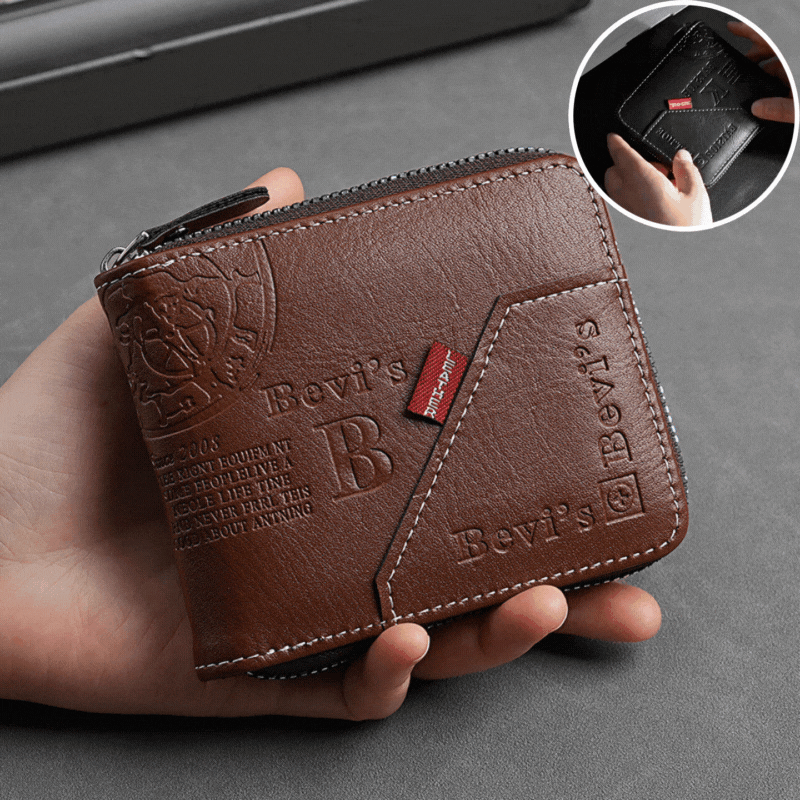 😍Ειδική προσφορά🔥【Αγοράστε 1 και πάρτε 1 δωρεάν】🔥Αυτό το νέο ανδρικό κοντό πορτοφόλι με φερμουάρ σε ρετρό στιλ είναι μοντέρνο και κομψό.