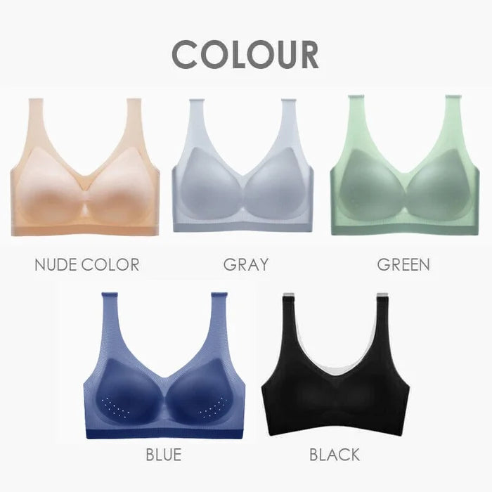 [M-5XL] Εξαιρετικά λεπτό σουτιέν χωρίς ραφή Ice Silk【Πακέτα με έκπτωση】