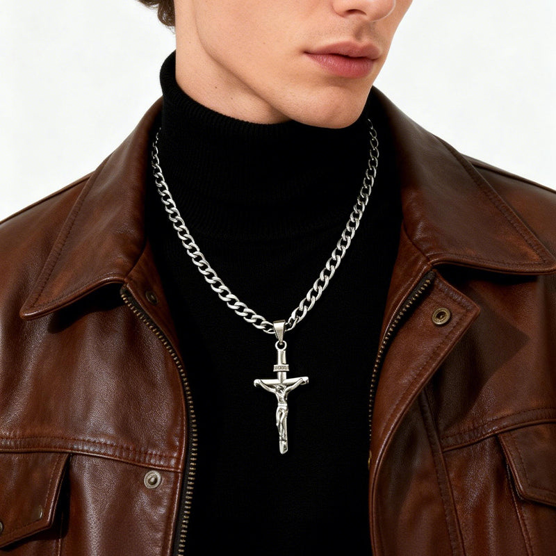 📿💎Κολιέ με σταυρό σε πωλήσεις, κατάλληλο για κοσμήματα χιαστί, αξεσουάρ, εξειδικευμένα ανδρικά κοσμήματα υψηλής ποιότητας.