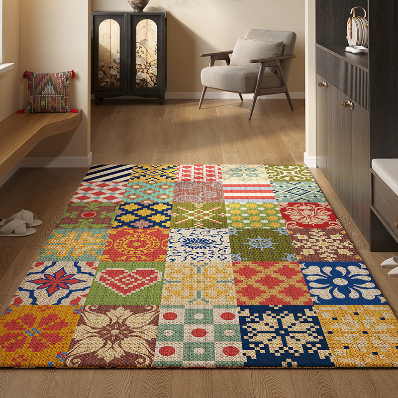 🔥✨【80*120CM】Πατάκι εισόδου περσικού τύπου, αντιολισθητικό και ανθεκτικό στη σκόνη, από κρυστάλλινο βελούδο.