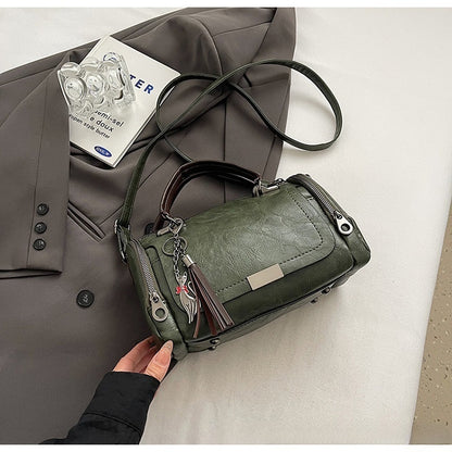 🔥😍Ειδική προσφορά περιορισμένης διάρκειας👜👜Γυναικεία τσάντα χιαστί με ρετρό σχέδιο με φούντα και μονόχρωμο patchwork, 2026