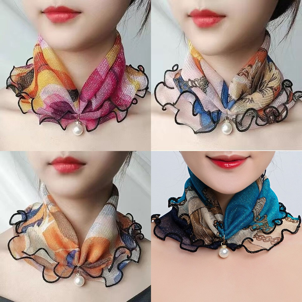 🔥Νέο χειμερινό προϊόν🔥【4 τεμάχια】Μοδάτο και ευέλικτο ζεστό ψεύτικο γιακά