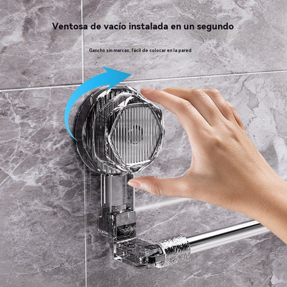 🚿✨🔥Ζεστή πώληση σε χαμηλή τιμή🔥 Ρυθμιζόμενη μπάρα πετσέτας με βεντούζα: Δεν απαιτείται τρύπημα, δεν φθαρεί και προσφέρει άνετη λαβή.