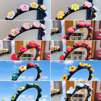 🔥【5 τεμάχια】Στέκες, τσιμπιδάκια και πλεγμένες κορδέλες για κορίτσια