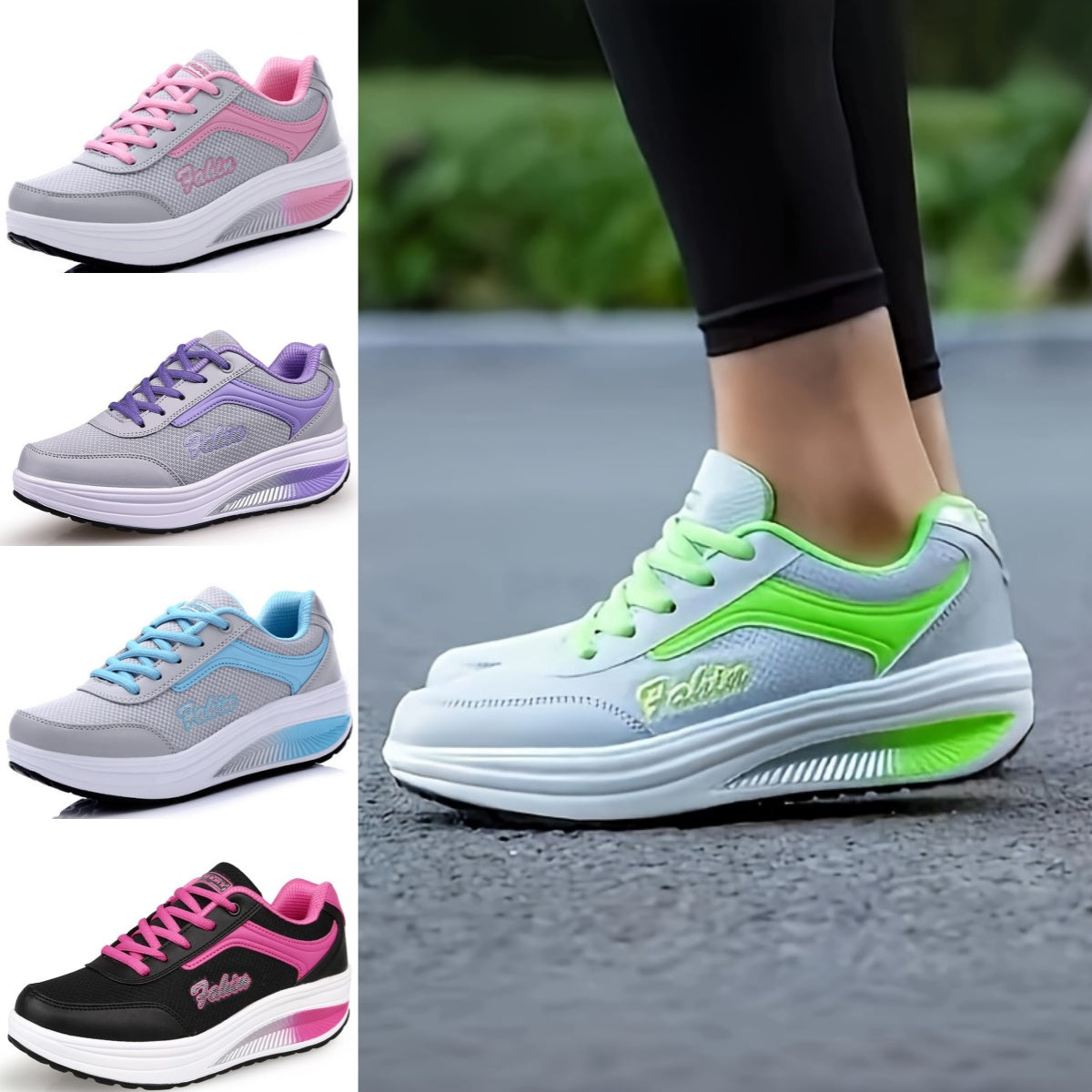 【35-43】 Γυναικεία Μόδα Γυναικεία Αναπνεύσιμα Casual αθλητικά παπούτσια