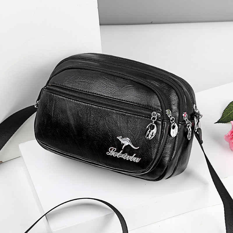 🔥😍Ειδική προσφορά περιορισμένης διάρκειας👜Μικρό μέγεθος και μεγάλη χωρητικότητα,Πολυστρωματική τσάντα με φερμουάρ για γυναίκες