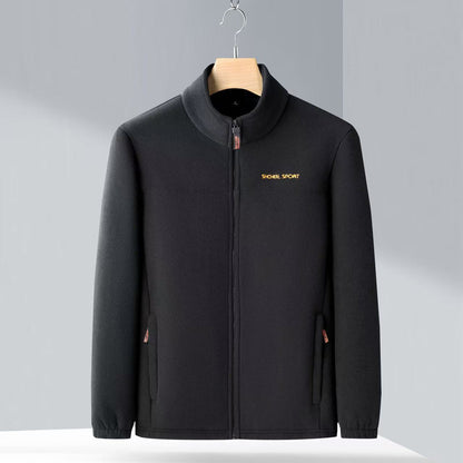 🧥🍂🔥Αγοράστε 1 και πάρτε 1 δωρεάν🔥Ανδρικό Φθινοπωρινό και Χειμερινό Φλις Μπουφάν Polar, Φλις Μπουφάν με Ψηλό Γιακά για Νέους και Μεσήλικες Άνδρες