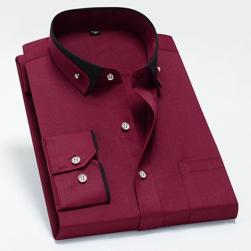 👔【S-4XL】2025 Το νέο αναπνεύσιμο επαγγελματικό casual ανδρικό πουκάμισο