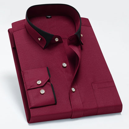 👔【S-4XL】2025 Το νέο αναπνεύσιμο επαγγελματικό casual ανδρικό πουκάμισο