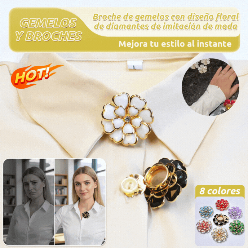 💎Ειδική προσφορά περιορισμένης διάρκειας🌺Εμαγμένα κουμπιά πουκαμίσου, μανικετόκουμπα με απομίμηση διαμαντιού σε μπρονζέ χρώμα