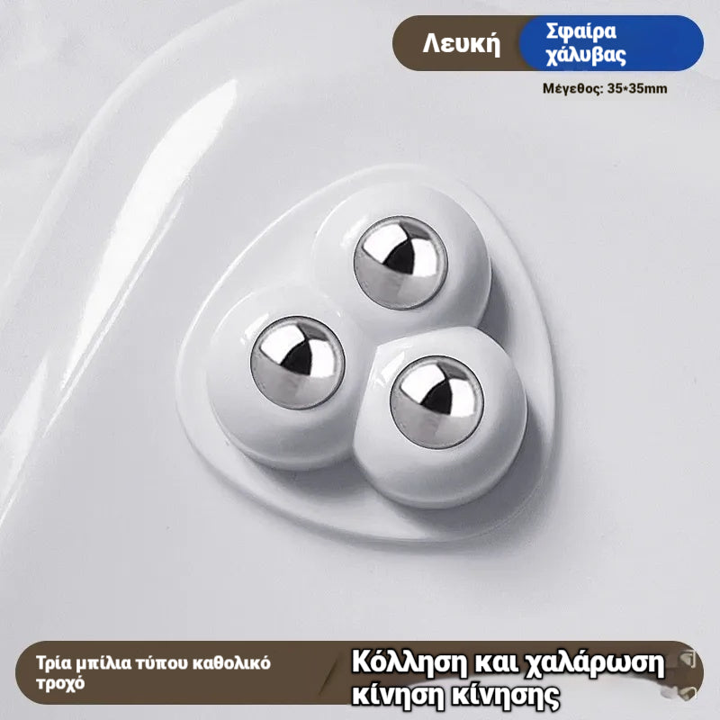 🔥1 σετ 10 τεμαχίων/23 ευρώ🔥🌟Τροχαλία περιστρεφόμενη 360°, ισχυρή φέρουσα ικανότητα, τροχαλία γενικής χρήσης για οικιακή χρήση✅