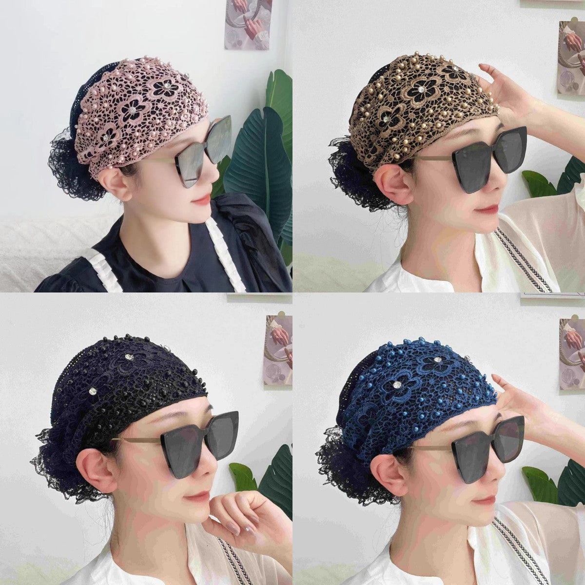 📢🔊😍Ειδική προσφορά【Αγοράστε 1 λάβετε 1 δωρεάν】💕🧢 Καπέλο με τουρμπάνι για μαλλιά μόδας 2026 που καλύπτει γκρίζα μαλλιά καπέλο με δαντέλα