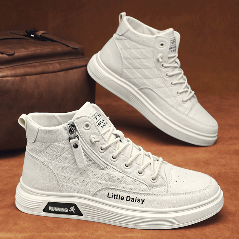 🔥【39-44】Ανδρικά Casual Ψηλά Αθλητικά Παπούτσια με Πλαϊνό Φερμουάρ