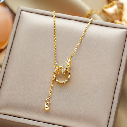 18K Κολιέ με λαμπερά διαμάντια