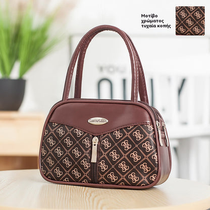 Μικρές τετράγωνες τσάντες κατάλληλες για μεσήλικες και ηλικιωμένες γυναίκες, όπως πορτοφόλια για κέρματα, θήκες για κλειδιά και θήκες για κινητά τηλέφωνα.