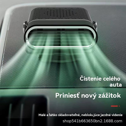 🚗🔥 Φορητή θερμάστρα αυτοκινήτου και ανεμιστήρας 2 σε 1 - περιστροφή 360°, γρήγορη απόψυξη, θέρμανση και ψύξη, εξαιρετικά αθόρυβη και ελαφριά για όλες τις εποχές!