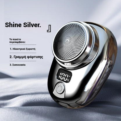 🔥2 τεμάχιο 26 ευρώ🔥Αγοράστε 1 και πάρτε 1 δωρεάν🔥Μίνι ξυριστική μηχανή, φορητή επαναφορτιζόμενη πλενόμενη ηλεκτρική ξυριστική μηχανή👨‍💼