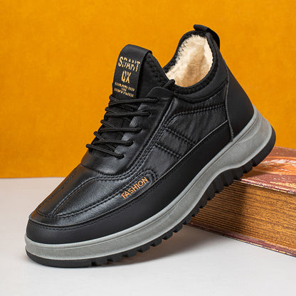 ⛄🔥【39-45】Ανδρικά χειμερινά αθλητικά παπούτσια casual 2025, γνήσιο δέρμα, αδιάβροχα, μαλακή σόλα και βελούδο, καινούργια