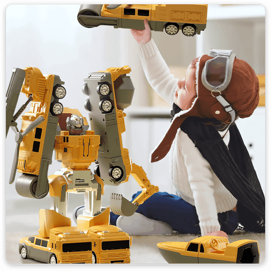 【50% OFF】【16 τεμάχια】Μαγνητικά οικοδομικά τουβλάκια εκπαιδευτικά παιχνίδια Transformers