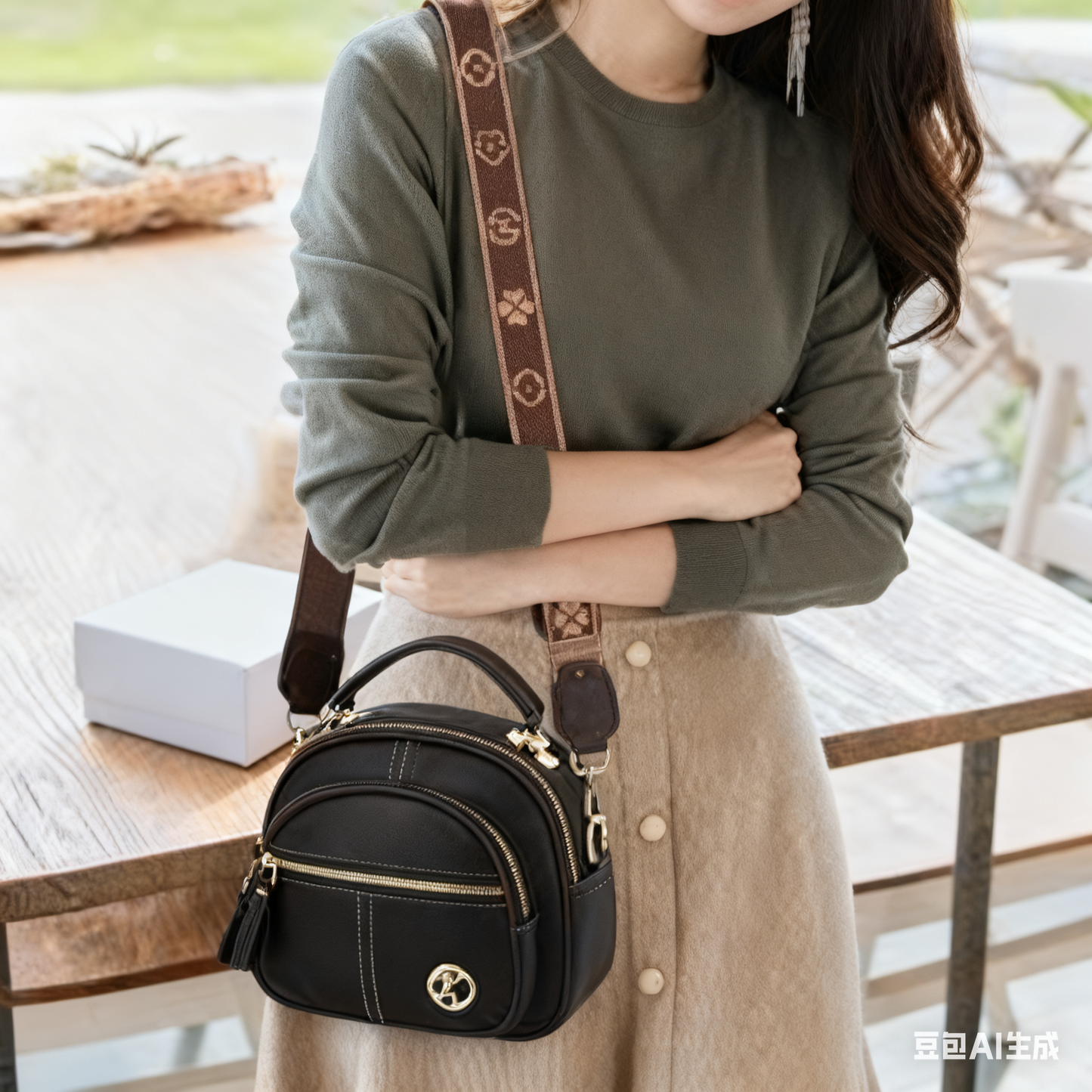 💟【Προώθηση μείωσης τιμών】👜2025 Νέα μικρή τετράγωνη φορητή τσάντα μεγάλης χωρητικότητας/τσάντα χιαστί