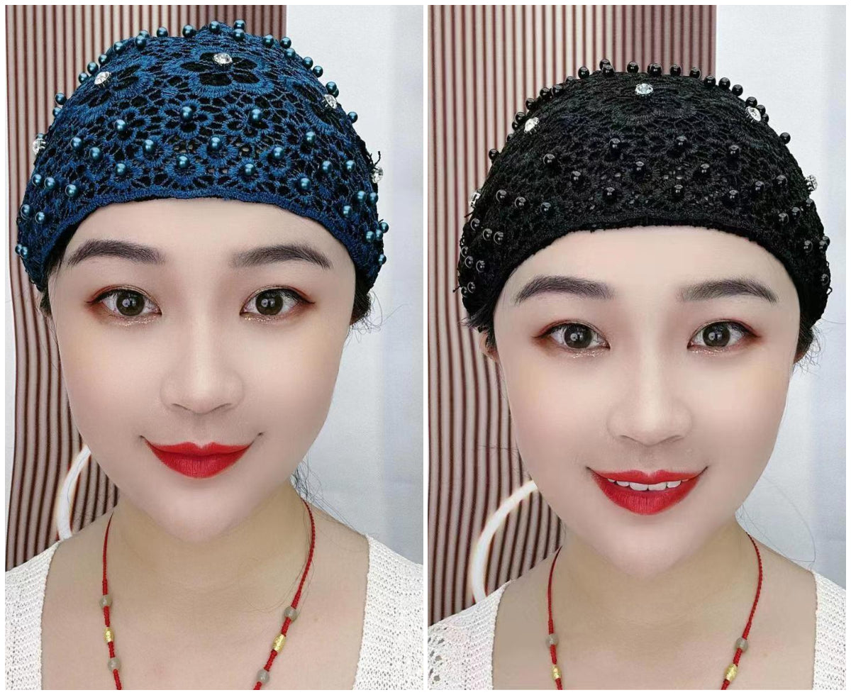 📢🔊😍Ειδική προσφορά【Αγοράστε 1 λάβετε 1 δωρεάν】💕🧢 Καπέλο με τουρμπάνι για μαλλιά μόδας 2026 που καλύπτει γκρίζα μαλλιά καπέλο με δαντέλα