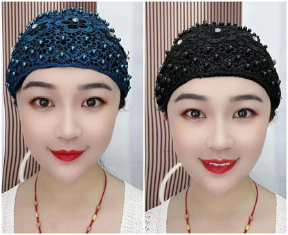 📢🔊😍Ειδική προσφορά【Αγοράστε 1 λάβετε 1 δωρεάν】💕🧢 Καπέλο με τουρμπάνι για μαλλιά μόδας 2026 που καλύπτει γκρίζα μαλλιά καπέλο με δαντέλα