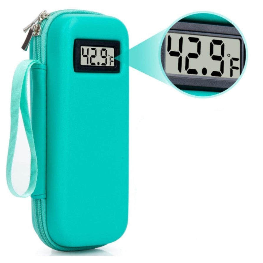 🔥Ειδική προσφορά περιορισμένης διάρκειας🚠🛒Ψυγείο ινσουλίνης με ένδειξη θερμοκρασίας - Ψυγειωτή θήκη ταξιδιού φαρμάκων