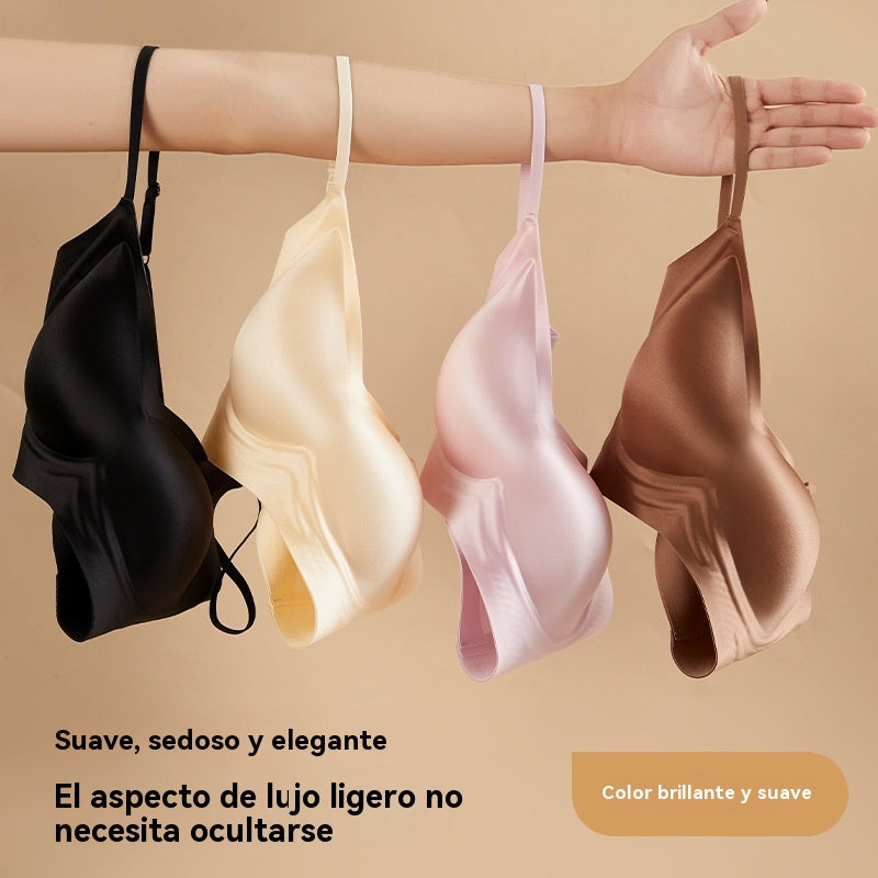 🥰2 είδη 26 ευρώ🔥【Δύο τεμάχια】【40-100 κιλά】Σουτιέν από μετάξι χωρίς ραφές με απαλή στήριξη και άνεση