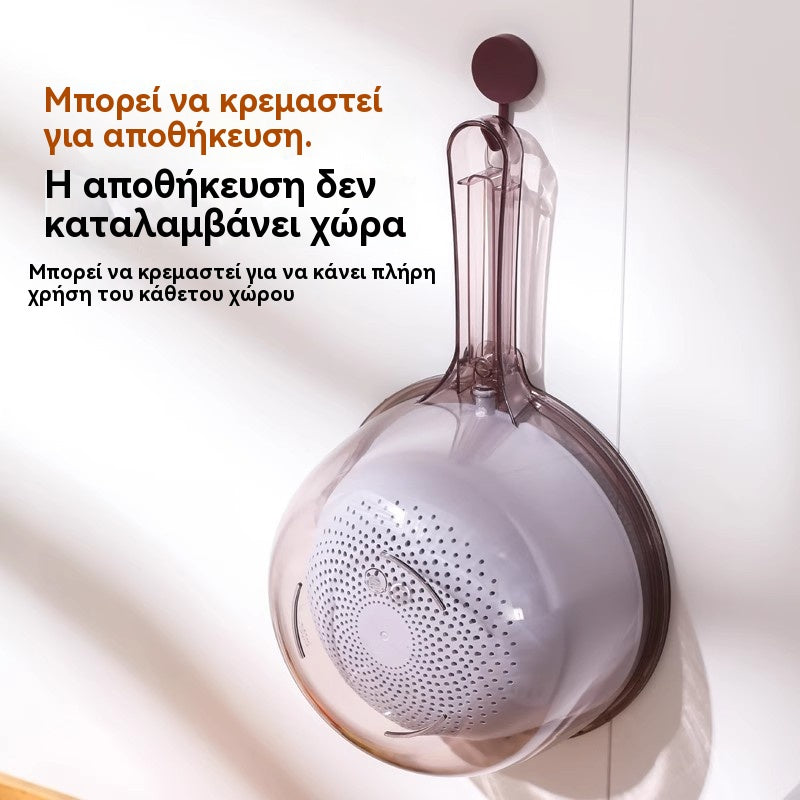 🥗 Πρακτικό μπολ κουζίνας 3 σε 1 – Πλύσιμο χωρίς ταλαιπωρία! 💦