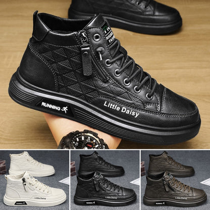 🔥【39-44】Ανδρικά Casual Ψηλά Αθλητικά Παπούτσια με Πλαϊνό Φερμουάρ