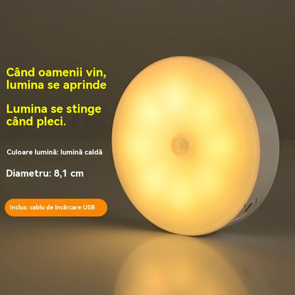 🏡💡Έξυπνο φως LED με λειτουργία ανίχνευσης ανθρώπινου σώματος, εύκολο στη φόρτιση και πρακτικό
