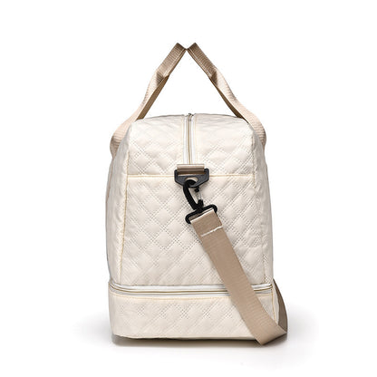 🔥👜Κομψή τσάντα ταξιδιού μεγάλης χωρητικότητας με σχεδιασμό διαχωρισμού για υγρή και στεγνή χρήση, κατάλληλη για γιόγκα και γυμναστική