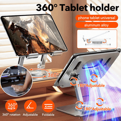 🔥Ειδική προσφορά περιορισμένης διάρκειας💥💻Βάση φορητού υπολογιστή Περιστρεφόμενη βάση από κράμα αλουμινίου