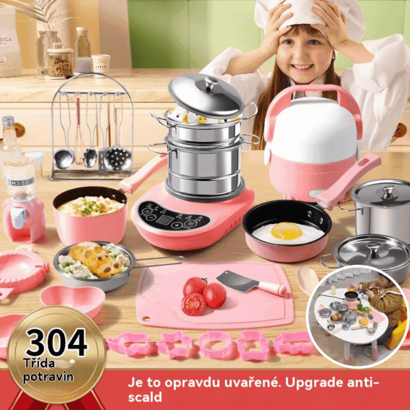 🔥 【📢📢Η χαμηλότερη τιμή για περιορισμένο χρονικό διάστημα!!!💥】🎁 Παιδικό μίνι σετ παιχνιδιών μαγειρικής κουζίνας 🍳✨