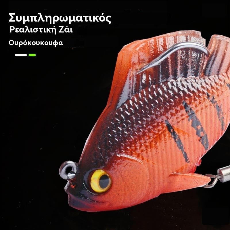 🎣【12/ τεμ.】 μαλακά δολώματα ψαρέματος με πολλά προ-εξοπλισμένα κεφάλια jig