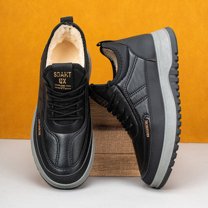 ⛄🔥【39-45】Ανδρικά χειμερινά αθλητικά παπούτσια casual 2025, γνήσιο δέρμα, αδιάβροχα, μαλακή σόλα και βελούδο, καινούργια