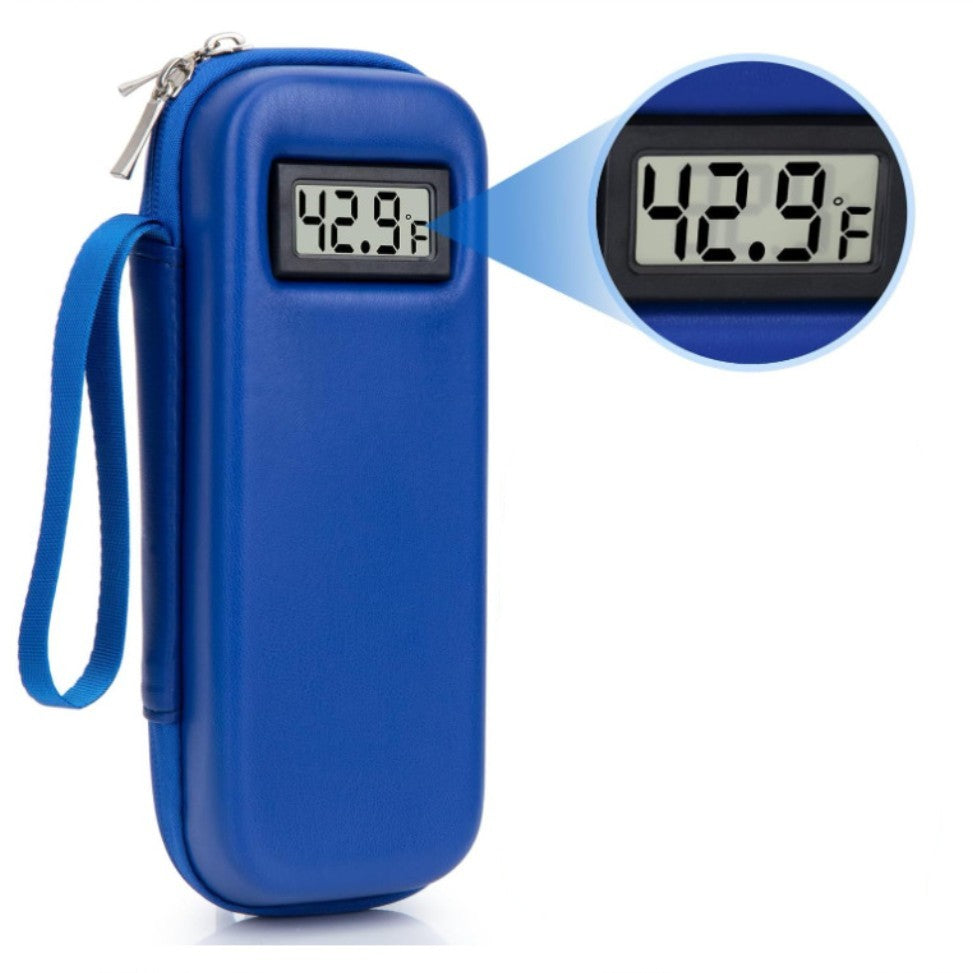 🔥Ειδική προσφορά περιορισμένης διάρκειας🚠🛒Ψυγείο ινσουλίνης με ένδειξη θερμοκρασίας - Ψυγειωτή θήκη ταξιδιού φαρμάκων