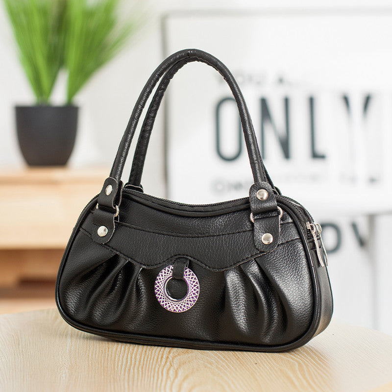 Μικρές τετράγωνες τσάντες κατάλληλες για μεσήλικες και ηλικιωμένες γυναίκες, όπως πορτοφόλια για κέρματα, θήκες για κλειδιά και θήκες για κινητά τηλέφωνα.