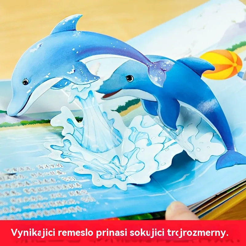 【Αγοράστε 2, πάρτε 2 δωρεάν】4 τεμάχια 🎁🎁 3D βιβλίο με αναδυόμενα παράθυρα με ζώα