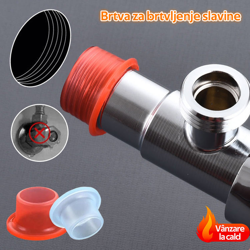 ♻️🔌🔥Ειδική προσφορά【100 τεμάχια】🏠】Φλάντζες ανθεκτικές σε υψηλές θερμοκρασίες, ταχείας σφράγισης για βρύσες και γωνιακές βαλβίδες.