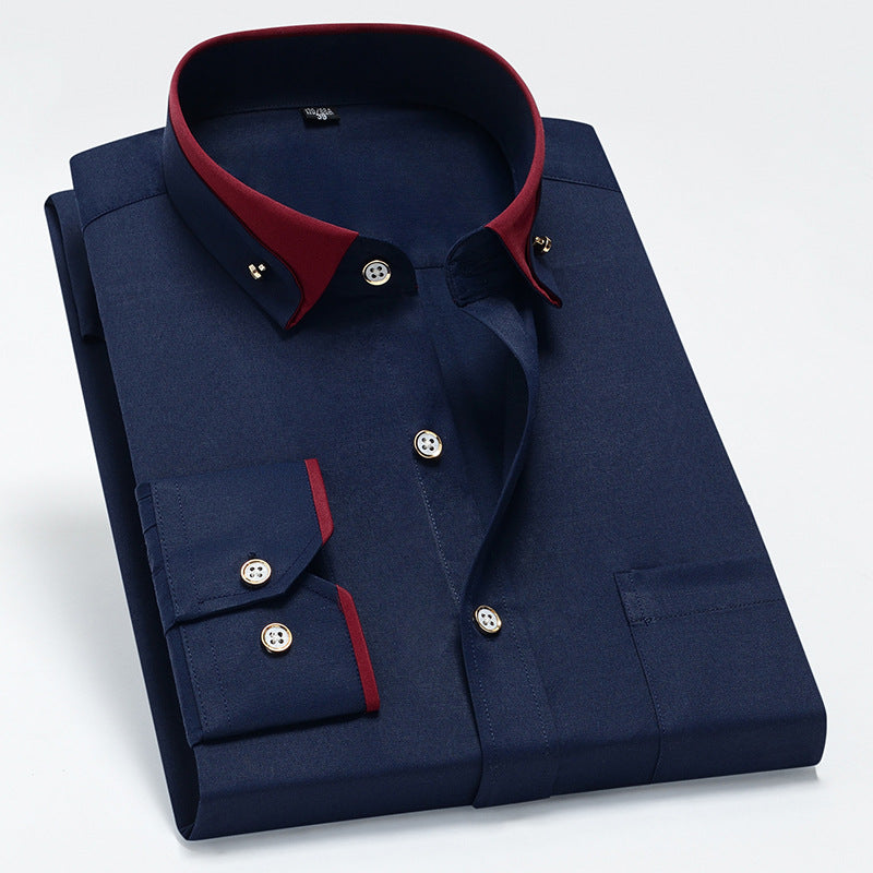 👔【S-4XL】2025 Το νέο αναπνεύσιμο επαγγελματικό casual ανδρικό πουκάμισο