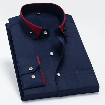 👔【S-4XL】2025 Το νέο αναπνεύσιμο επαγγελματικό casual ανδρικό πουκάμισο