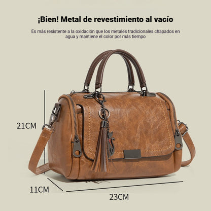 🔥😍Ειδική προσφορά περιορισμένης διάρκειας👜👜Γυναικεία τσάντα χιαστί με ρετρό σχέδιο με φούντα και μονόχρωμο patchwork, 2026