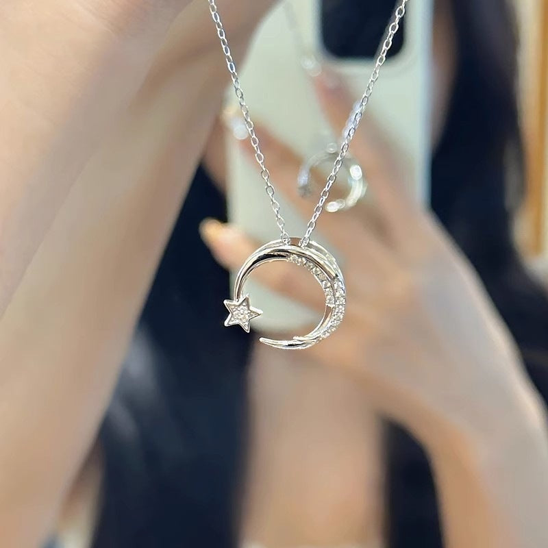 🔥Ειδική προσφορά περιορισμένης διάρκειας!!!【Αγοράστε 1 και πάρτε 1 δωρεάν】💖💎Κολιέ από ασήμι 925, νέο χρώμα, με διαμάντια